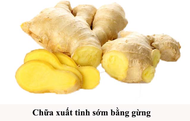 Mẹo điều trị xuất tinh sớm tại nhà bằng gừng