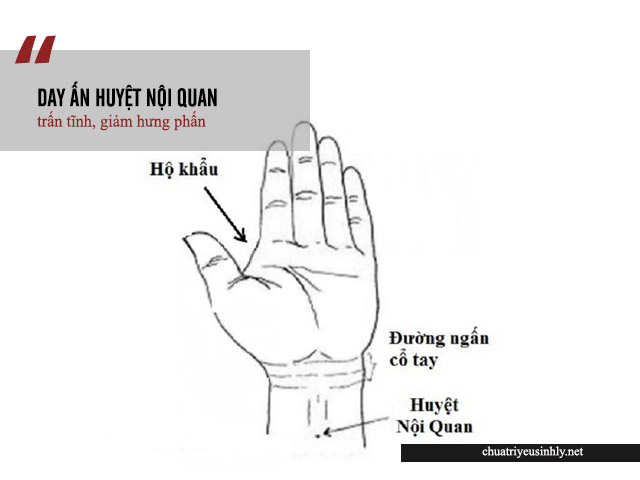 chữa xuất tinh sớm bằng bấm huyệt nội quan