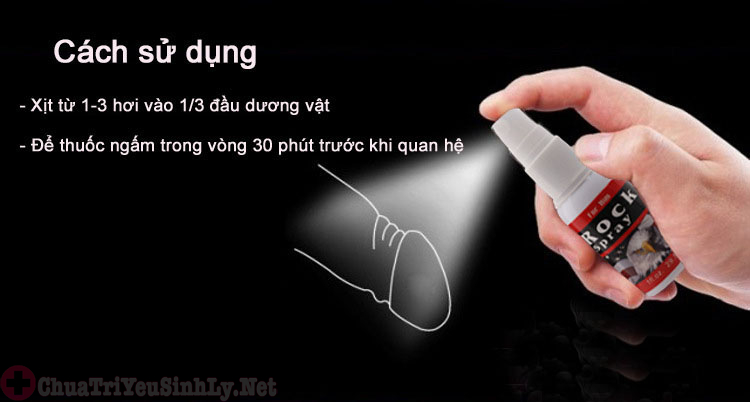 Cách sử dụng thuốc xịt chống xuất tinh sớm rất đơn giản