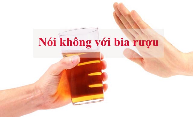 Cần hạn chế bia rượu khi điều trị xuất tinh sớm tại nhà