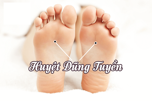 Huyệt Dũng Tuyền - Cách bấm huyệt chữa thận yếu