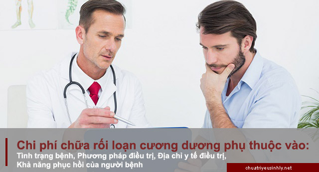 chi phí điều trị rối loạn cương dương