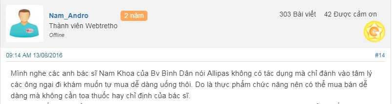 Review về sâm Alipas Platinum