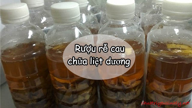 Rượu rễ cau chữa liệt dương