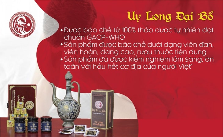 Công thức đột phá trong Uy Long Đại Bổ giúp nam giới thoát khỏi tình trạng yếu sinh lý nhanh chóng