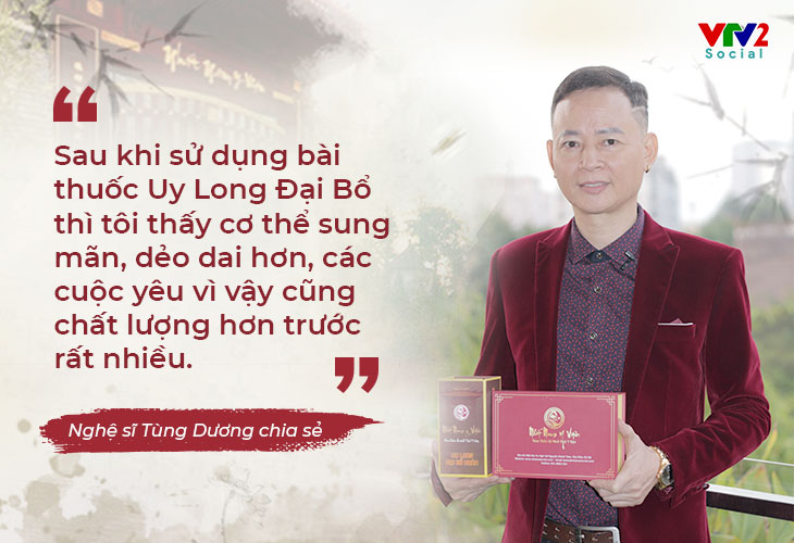 Nghệ sĩ Tùng Dương cũng đã trải lòng về hành trình tìm lại sinh lực, giữ lửa hạnh phúc gia đình với Uy Long Đại Bổ