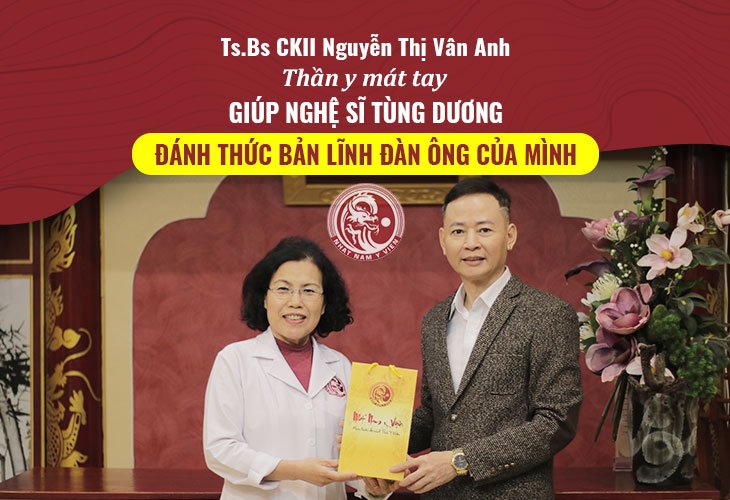 TS.BS Nguyễn Thị Vân anh giúp nghệ sĩ Tùng Dương khôi phục bản lĩnh đàn ông của mình