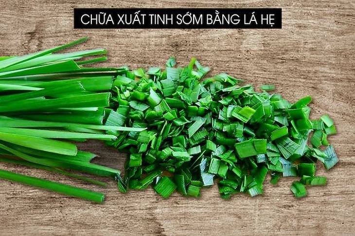 Chữa xuất tinh sớm bằng lá hẹ được nhiều nam giới ưa chuộng