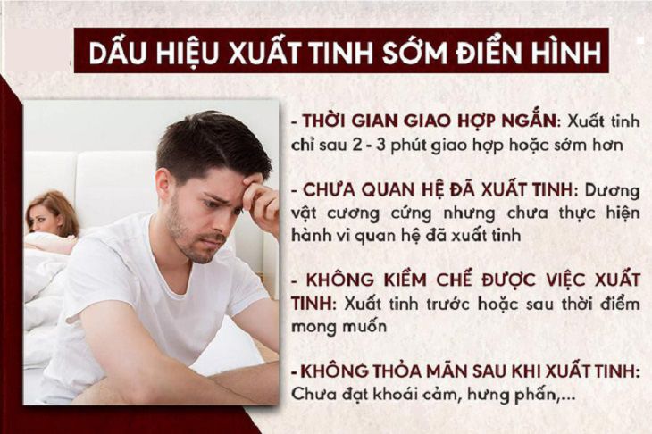 Dấu hiệu điển hình của bệnh xuất tinh sớm